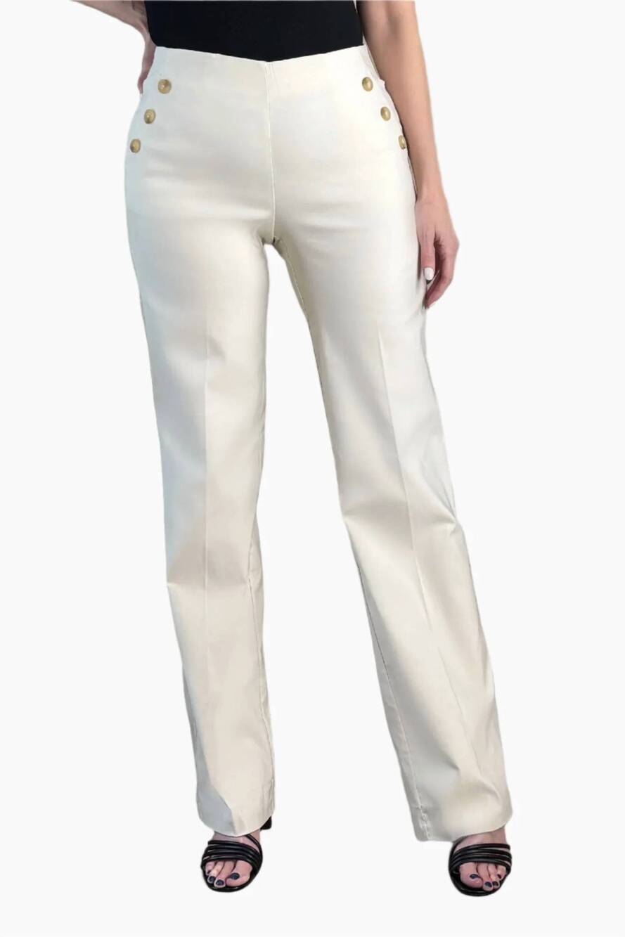 NEW RENUAR woven pants in oyster